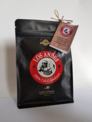 Kolumbijská káva LOS ANDES 250 g pražená zrnka 100% Arabica GOURMET - Vynikajc erstv ern kva LOS ANDES  100% Arabica Single-Origin San Agustin,Huila, Kolumbie