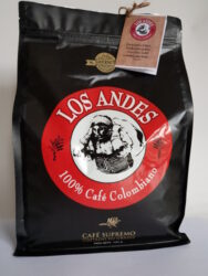 Kolumbijská káva LOS ANDES 1 kg pražená zrnká 100% Arabica GOURMET - Vynikajúci čierna káva LOS ANDES  100% Arabica z Kolumbie, GOURMET výber iba kvalitné zrná